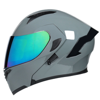 Casque de moto modulaire intégral pour homme et femme, avec visière double, Bluetooth intégré, pour la conduite hivernale