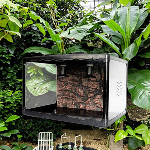 Terrario in Vetro per Rettili, Espositore per Animali Striscianti, Gabbia per Lucertole, <span class=keywords><strong>Serpenti</strong></span> e Camaleonti - Product Image 3