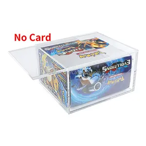 Customization Pokemon Card Display Box Booster Pokemon Acrylic Elite Trainer Box Protection Box Sliding