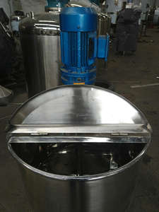 100L～1000L 食品グレード ステンレス鋼304製 シングルレイヤー フリップトップ式 撹拌槽（攪拌機付き） - Product Image 5