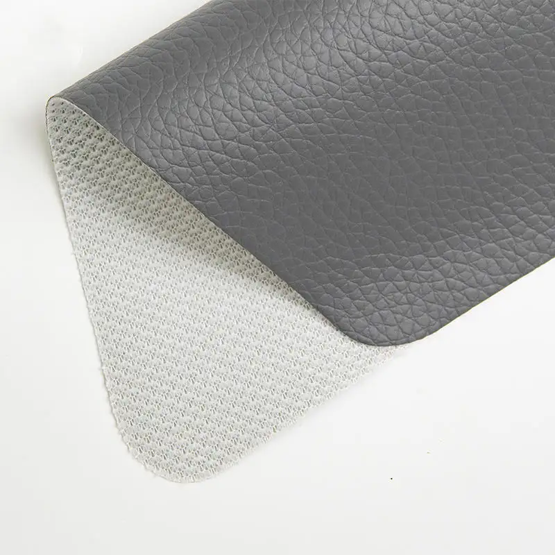 Fourniture de cuir professionnel 0.8mm PVC faux cuir DE90 grain PVC vinyle cuir pour canapé sièges de voiture