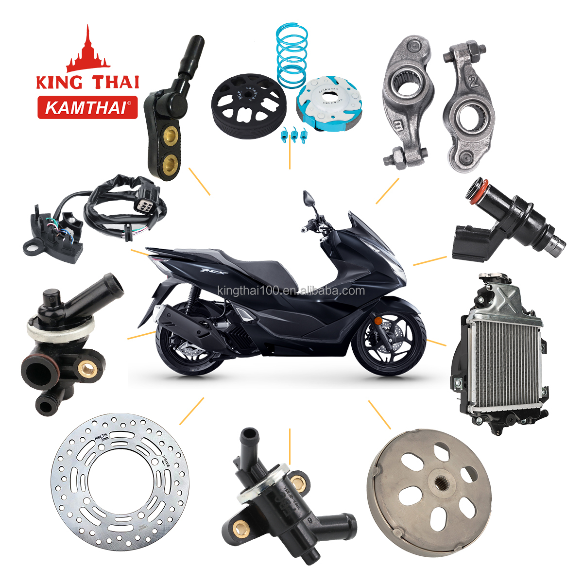 KAMTHAI PCX 125 160用 バイク用アアクセサリーと部品