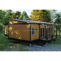 Maison Modulaire Préfabriquée de Luxe à 3 Chambres en Duplex, Entièrement Équipée, Type Conteneur Mobile