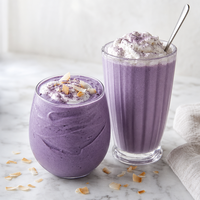 Poudre d'Ube 100% Pure, Poudre d'Igname Violette Naturelle, Colorant Violet Naturel pour la Pâtisserie, les Boissons et les Desserts
