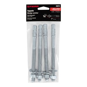 Fiero TAE-1/2A6 Sac d'ancrage en béton avec 4 crampons ARP 1/2 'X 7' - Product Image 1