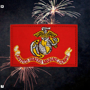 United States Marine Corps Tactical Badge Embroidered Patches <b>Canvas</b> Fabric Hook Loop Eco-Friendly Sequins Decoration Resin for - Product Image 2
