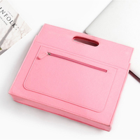 Sacs de rangement multifonctionnels pour ordinateur de bureau, style simple, sac portable en feutre coloré pour ordinateur portable