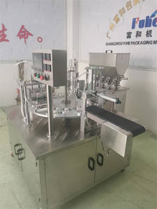 Machine de remplissage et de scellage de gobelets à eau et à jus rotative <span class=keywords><strong>KIS</strong></span>-4 voies de Chine - Product Image 4