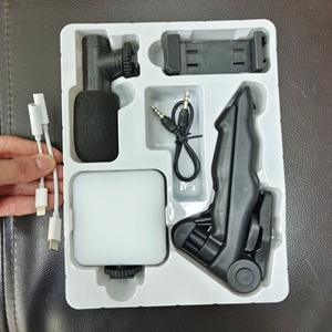 <span class=keywords><strong>Smartphone</strong></span> Vlogging Kit Équipement D'enregistrement Vidéo Avec <span class=keywords><strong>Trépied</strong></span> LED Remplissage Lumière Obturateur Pour Appareil Photo Téléphone Youtube Set Vlogger KIT - Product Image 5