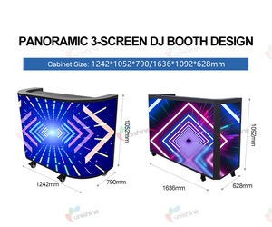 ตู้โชว์ดีเจ LED แสดงดนตรีอิเล็กทรอนิคส์เต็มรูปแบบสีสำหรับกลางคืน - Product Image 3