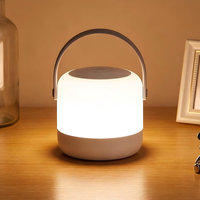 Lampe de chevet LED portable rechargeable moderne avec interrupteur ABS pour bébé, idéale pour l'allaitement et l'aide au sommeil en crèche