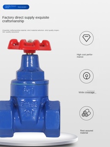 Válvula de compuerta de rosca de conexión de tornillo de asiento resistente válvula de compuerta de vástago de cobre de sellado de Metal de hierro dúctil - Product Image 4