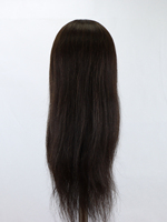 Tête de mannequin en cheveux humains 100% réels pour les stylistes professionnels, idéale pour la pratique du tressage, de la coloration et de la permanente