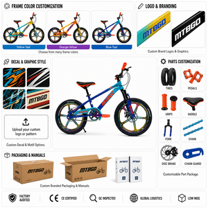 <span class=keywords><strong>Bicicleta</strong></span> <span class=keywords><strong>Infantil</strong></span> MTBGO de 3 a 8 Años, Importada, Servicio OEM, <span class=keywords><strong>Bicicleta</strong></span> de Montaña para Niños de 20 Pulgadas, <span class=keywords><strong>Pegatinas</strong></span> Personalizables, Colores Brillantes, para Niños - Product Image 3