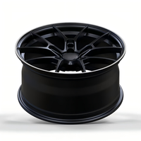 Nouvelles jantes sport HEH noires mates argentées à rayons en Y, en alliage modifié usiné CNC et traité thermiquement pour voitures de performance, 18-21 pouces