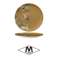 Assiette plate botanique couleur moutarde 26 cm Mod. Monaco M1934