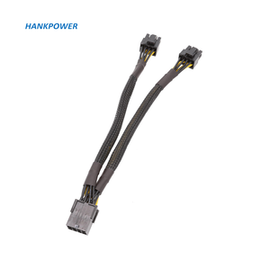 Cable Adaptador Divisor de GPU <span class=keywords><strong>PCI</strong></span> <span class=keywords><strong>Express</strong></span> de <span class=keywords><strong>8</strong></span> Pines Hembra a Doble <span class=keywords><strong>8</strong></span> Pines (6+2) Macho, 20 cm, 18AWG con Funda - Product Image 4