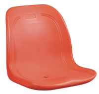Asiento de plástico para estadio de alta resistencia, moldeado por soplado, resistente a los rayos UV, para montaje en pared, con respaldo alto y resistente a la intemperie, tipo silla de cubo.