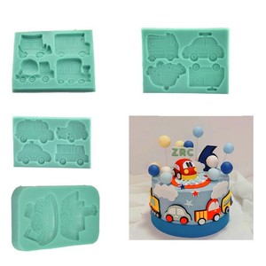Fondant Silicone Mold Rectangle Car Shapes Reusable <b>Cake</b> <b>Decorating</b> <b>Supplies</b> Birthday - Product Image 5