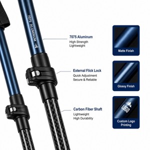 Bastones <span class=keywords><strong>de</strong></span> Esquí <span class=keywords><strong>de</strong></span> Aluminio y Carbono Zeroring, Ajustables, para Esquí <span class=keywords><strong>de</strong></span> Montaña, con Empuñadura Extendida <span class=keywords><strong>de</strong></span> EVA - Product Image 4