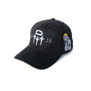 Nuovo Design Cappellino in Camoscio con Motivo Croci di Gesù Personalizzato Ricamo 3D Fodera in Raso Strass Cappello da Baseball Personalizzato con Logo - Product Image 3