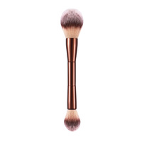 Ensemble de pinceaux de maquillage professionnels à double extrémité - Multi-usages pour poudre, blush, fond de teint, fard à paupières, anticernes et lèvres