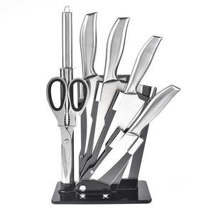 ชุดมีดสแตนเลส 7 ชิ้น พร้อมที่วาง ใบมีดขัดเงา สำหรับใช้ในครัว - Product Image 2