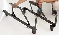 Mécanisme de canapé-lit pliable industriel populaire en métal avec roulettes pour chambre à coucher et maison