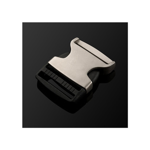 Hebilla de Liberación Lateral Metálica Jiuyuan, Plateada y Negra, Resistente, para Bolsos - Product Image 4