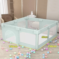 Parc de jeu pliable moderne en plastique pour bébé, lit de sécurité pour chambre d'enfant, parc de jeu pour tout-petits, montage facile, vente en gros