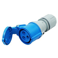 Prise électrique industrielle CEE bleue P1234 16A 240V 2P+E DIY pour camping-caravane et marché