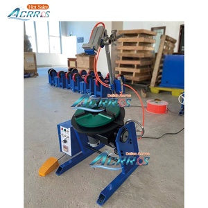 Thông qua lỗ 65 mm 170mm 90 độ <span class=keywords><strong>Tank</strong></span> xoay Hàn định vị với khí nén đầu tailstock chân đạp 220V - Product Image 3