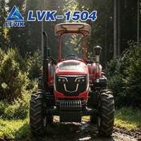 Mini-tracteur 4x4 de 150 CV, essieu renforcé, grande capacité de charge, certifié CE, idéal pour les exploitations forestières et agricoles en zone montagneuse.