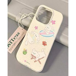 Surfing Dog IPhone15promax Phone Case Cute <strong>IPhone14Pro</strong> Cartoon 13 Fashion 12Pro High Quality Wheat TPU Rear Case - Product Image 2