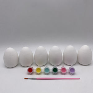 Plâtre 3D blanc jouets de Pâques non peints lapin, poussin, oeuf pour bricolage Art - Product Image 6