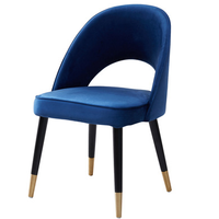 Fauteuil en cuir synthétique style nordique avec dossier papillon, chaise d'appoint pour chambre à coucher, fauteuil confortable pour salon