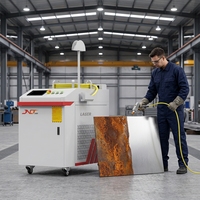 Nettoyeur laser à fibre continue industriel série TPC 1000W 3000W S&A avec système de refroidissement par eau pour la préparation des surfaces métalliques