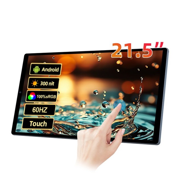 Hot Selling 21.5 Inch Portable Monitor Android 15 Smart Tablet Interactive Touch Screen Display for Retail