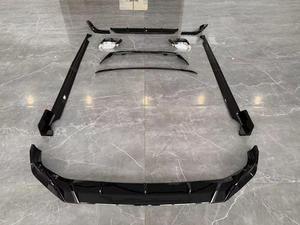 X7 G07 kit LCI Aero nero lucido diffusore posteriore minigonne laterali con labbro anteriore spoiler G07 LCI kit aero con punte di scarico - Product Image 2