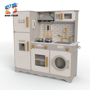 Nouvelle sortie 2020 : <span class=keywords><strong>Cuisine</strong></span> électronique <span class=keywords><strong>en</strong></span> <span class=keywords><strong>bois</strong></span> pour enfants avec machine à glaçons, lave-linge et réfrigérateur W10C514 - Product Image 3