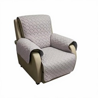 Housse de canapé simple en polyester extensible matelassée à ultrasons, motif brique couleur unie, pour salon familial