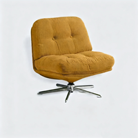 Fauteuil de détente pivotant moderne en tissu, confortable et moelleux, pour salon et balcon, canapé de relaxation pour la maison