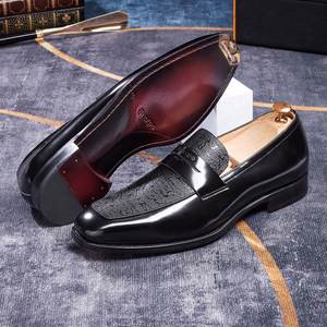 Black New Style Casual <b>Shoes</b> Luxury Business Loafers Custom-Made Wholesale Slip-On <b>Height</b> <b>Increasing</b> <b>Shoes</b> - Product Image 3