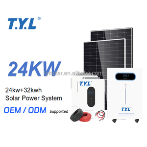 ระบบพลังงานแสงอาทิตย์แบบไฮบริด T.Y.L 24KW สำหรับใช้งานนอกระบบและในระบบ พร้อมชุดอุปกรณ์ครบชุด รวมถึงแบตเตอรี่ลิเธียมคลื่นไซน์บริสุทธิ์ สำหรับใช้ในบ้าน - Product Image 4