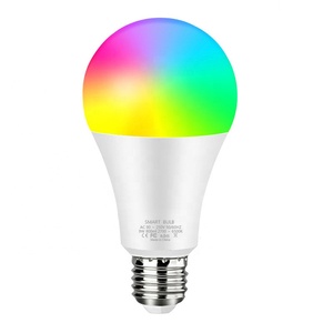 Control de voz inteligente regulable WiFi E27/E26/B22 RGBCW Bombilla que cambia de color Compatible con Alexa y Google Home Assistant - Product Image 4