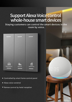 Interruptor Inteligente para el Hogar TUOAN, Interruptor de Pared Táctil Wifi con Control Remoto Alexa, Compatible con la Aplicación Smart Life Tuya, Alexa y Google Home