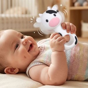Hochets de dentition sensoriels en silicone sans BPA pour bébés, jouets à mâcher pour nourrissons - Product Image 2