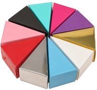 Boîte à bonbons triangulaire en carton blanc, style européen, petite boîte à gâteau pour mariage ou anniversaire, boîte nue