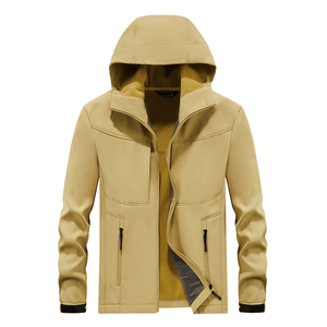 Chaqueta Cortavientos de Invierno para Hombre con Logotipo Personalizado, con Capucha, Abrigo Largo Sencillo y Moderno, Cómodo para la Temporada de Otoño - Product Image 6