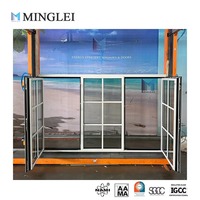 Fenêtre à battant et à bascule en aluminium à triple vitrage à rupture de pont thermique, à cadre fin et au design moderne, pour maison et villa